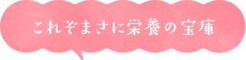 これぞまさに栄養の宝庫