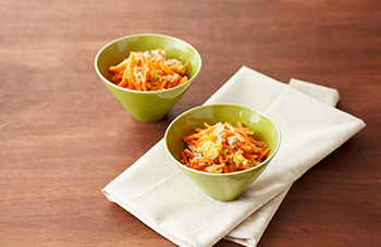 レンジでパパッとツナと春ニンジンのしりしり