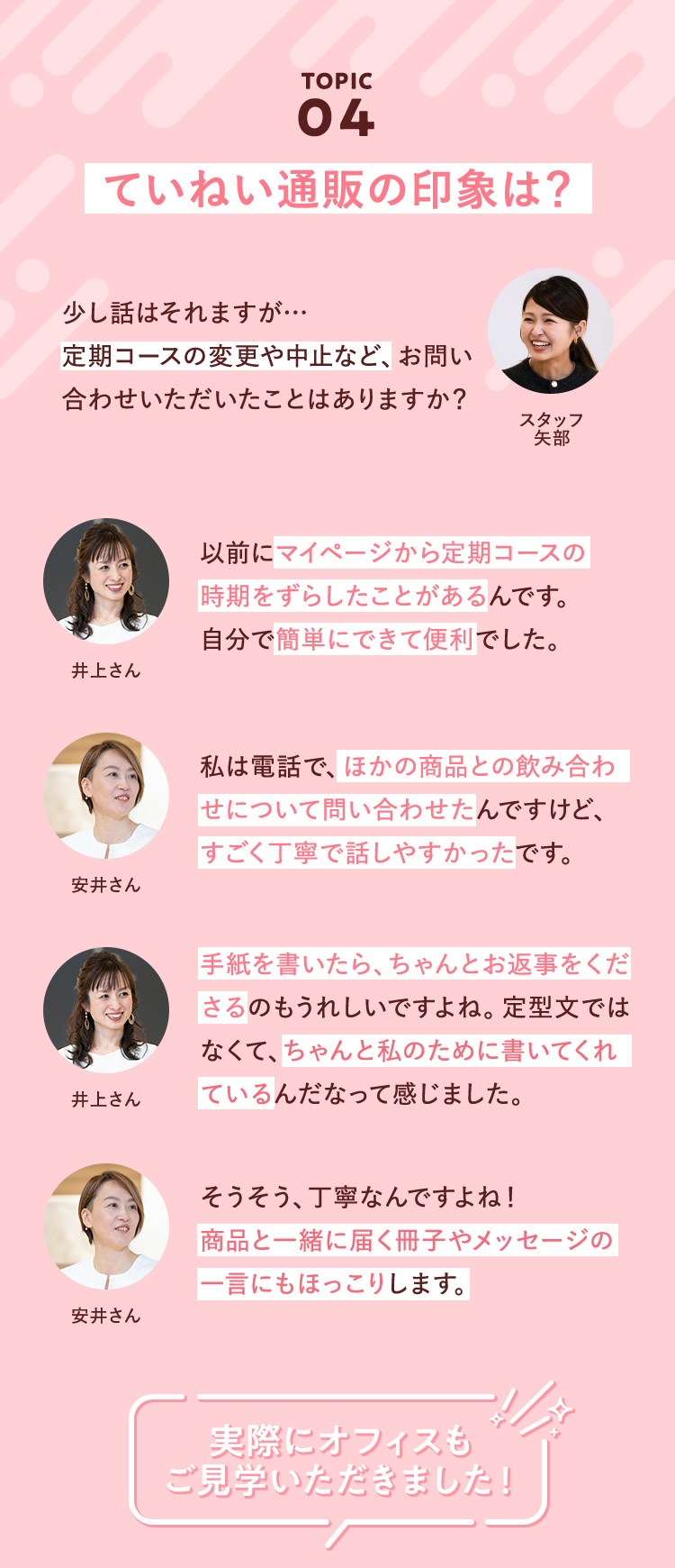 TOPIC04 ていねい通販の印象は？