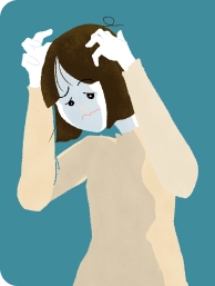 悩んでいるイラスト