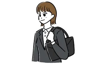 就活生の頃の私のイラスト