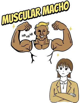筋肉マッチョの人のイラスト