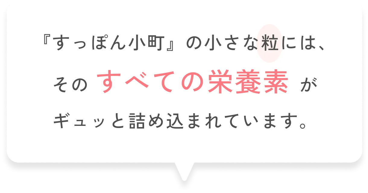 『すっぽん小町』の小さな粒には、そのすべての栄養素がギュッと詰め込まれています。
