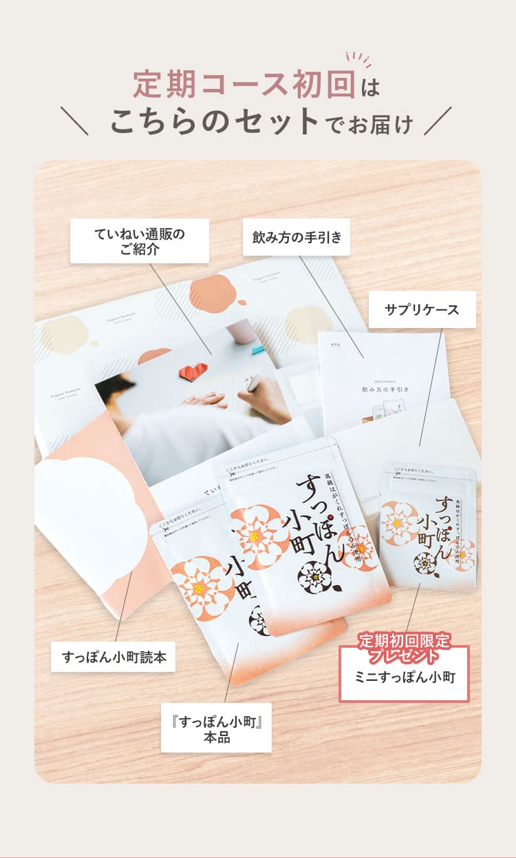 定期コース初回はこちらのセットでお届け