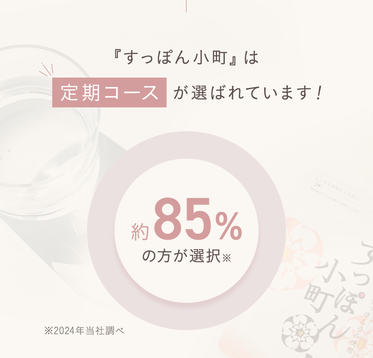 約85％の方が選択